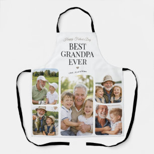 Beste opa ooit fotocollage Vaderdag Schort