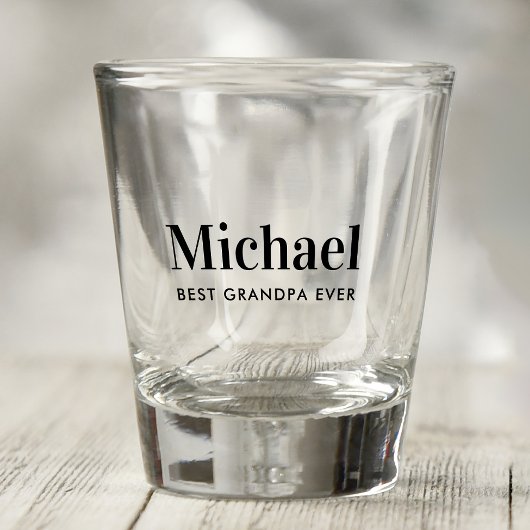 Beste opa ooit gefotografeerd shot glas