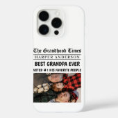 Beste opa ooit gepersonaliseerde krantenfoto Case-Mate iPhone case (Achterkant)