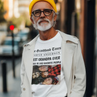 Beste opa ooit gepersonaliseerde krantenfoto