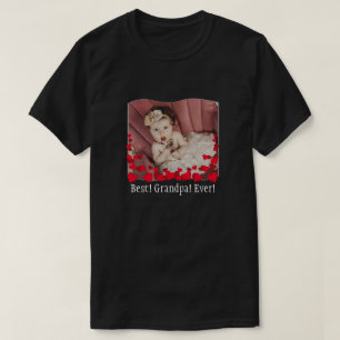 Beste opa ooit! Gezinsfoto aangepaste T-Shirt