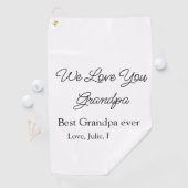 Beste Opa Ooit Grootouders Foto Cadeaus Classic Golfhanddoek (Insitu)
