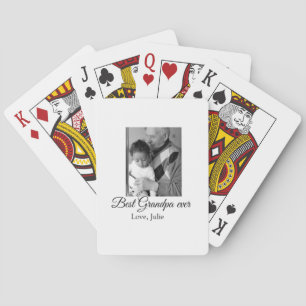 Beste Opa Ooit Grootouders Foto Cadeaus Classic Pokerkaarten