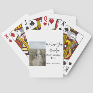 Beste Opa Ooit Grootouders Foto Cadeaus Classic Pokerkaarten