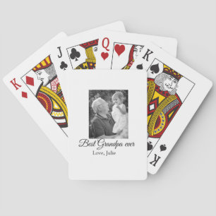 Beste Opa Ooit Grootouders Foto Cadeaus Classic Pokerkaarten