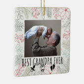 Beste opa ooit grootouders keramisch ornament (Rechts)