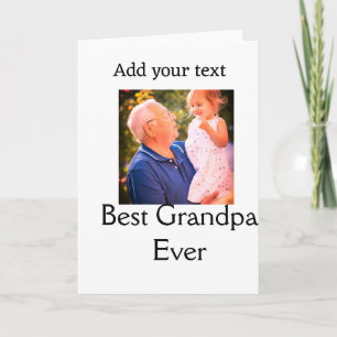 Beste opa ooit grootvader foto naam cadeaus tekst kaart