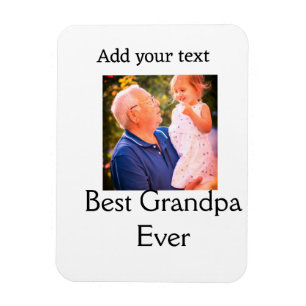 Beste opa ooit grootvader foto naam geschenken tek magneet