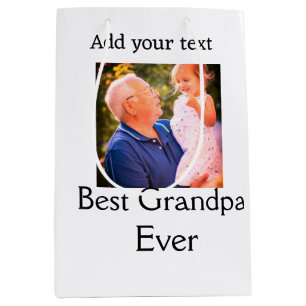 Beste opa ooit grootvader foto naam geschenken tek medium cadeauzakje