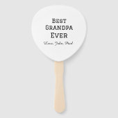 Beste opa ooit grootvader geeft eenvoudige naam handwaaier (Achterkant)