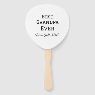 Beste opa ooit grootvader geeft eenvoudige naam handwaaier