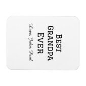 Beste opa ooit grootvader geeft eenvoudige naam magneet (Horizontaal)