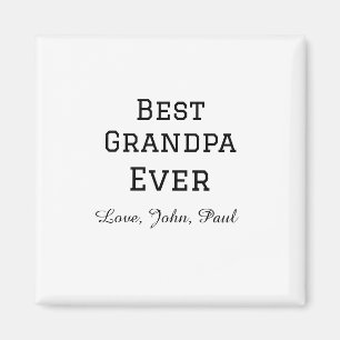 Beste opa ooit grootvader geeft eenvoudige naam magneet