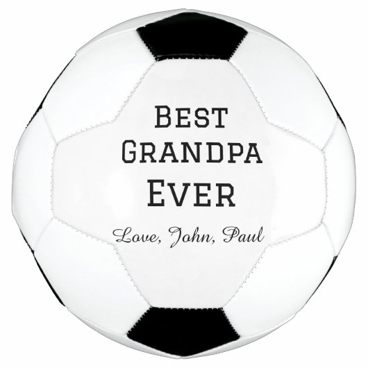 Beste opa ooit grootvader geeft eenvoudige naam voetbal (Voorkant)