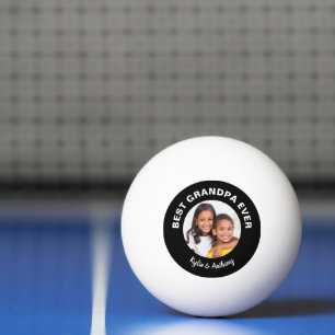 Beste Opa Ooit Leuke Aangepaste Foto Zwart Wit Pingpongballen