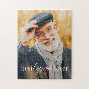 Beste Opa Ooit Modern Eenvoudig Elegant Foto Legpuzzel