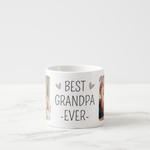 Beste Opa Ooit Modern Zwart Minimalistisch Foto Espresso Kop