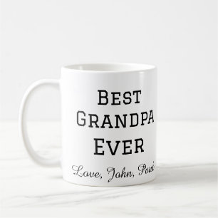 Beste opa ooit opa cadeaus eenvoudige naam koffiemok