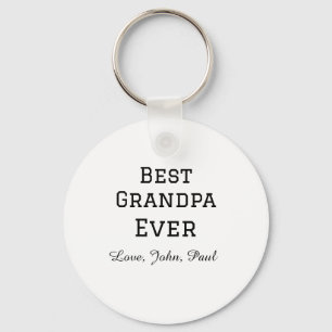 Beste opa ooit opa cadeaus eenvoudige naam sleutelhanger