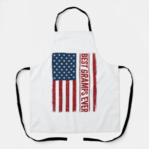Beste opa ooit patriottische vlag vector ontwerp_1 schort