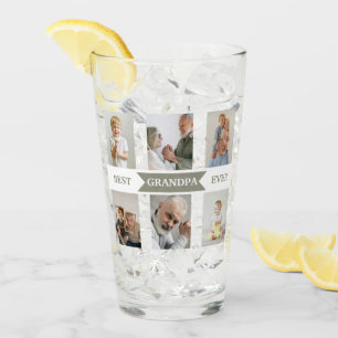 Beste opa ooit – Persoonlijke glazen mok met foto'