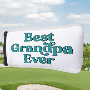 Beste Opa Ooit Retro Typografie Vaderdag Golfheadcover