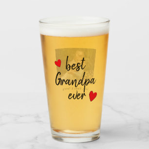 Beste opa ooit schattige foto op maat glas