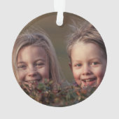 Beste opa ooit script foto op achterkant Keepsake Ornament (achterkant)