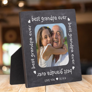 Beste opa ooit tekst Lijst foto schoolbord Fotoplaat