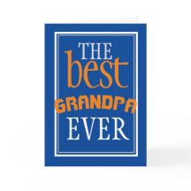 Beste opa ooit Typografie Blue Birthday Card