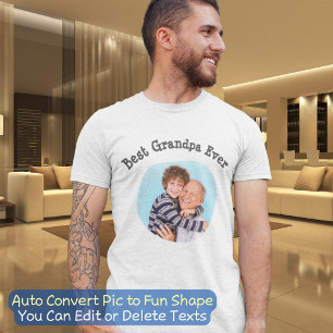 Beste opa ooit upload je foto van je vierkante fam t-shirt