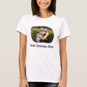 Beste opa ooit upload je horizontale foto t-shirt