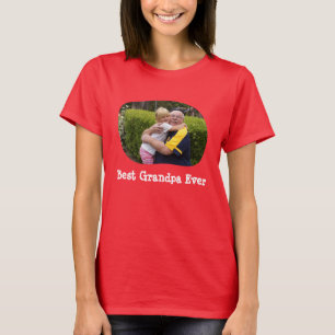 Beste opa ooit upload je horizontale foto t-shirt