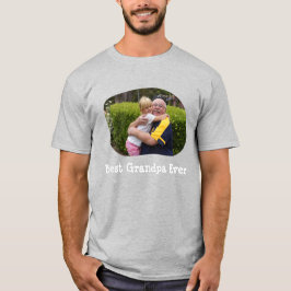 Beste opa ooit upload je horizontale foto t-shirt