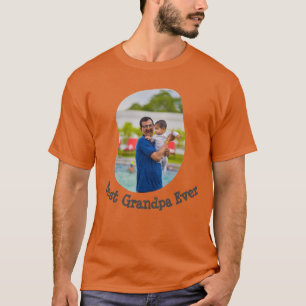 Beste opa ooit uploadt je familiefoto t-shirt