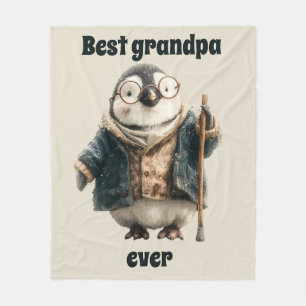 Beste Opa Ooit Winterpinguïn Fleece Deken