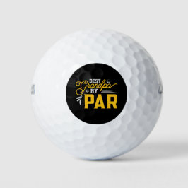 Beste opa op papier golfballen