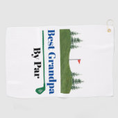 Beste opa op papier golfhanddoek (Horizontaal)