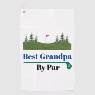 Beste opa op papier golfhanddoek