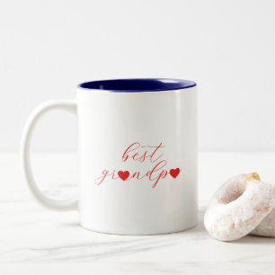 Beste opa, Opa cadeau, Modern Tweekleurige Koffiemok