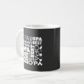 Beste opa-opa-cadeauidee koffiemok (Voorkant links)