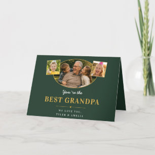 Beste Opa Opa Groet 3 Foto Feestdagen Kaart