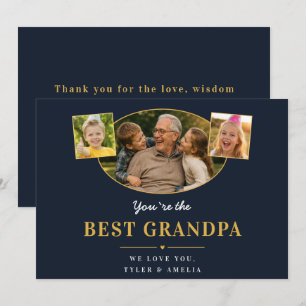 Beste Opa Opa Groet 3 Foto Feestdagenkaart