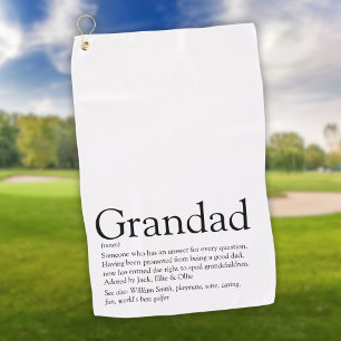 Beste opa, opa, ooit definitie golfhanddoek