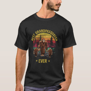 Beste Opa Squatch Ooit Grappige Bigfoot Papa Vader T-shirt