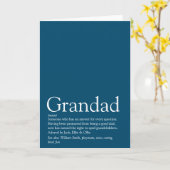 Beste opa ter wereld definitie kaart (Gele Bloem)