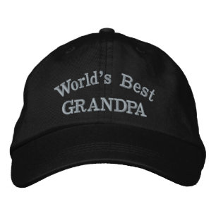 Beste opa ter wereld geborduurde pet