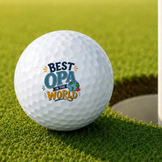 Beste Opa ter Wereld Golfbal Golfballen