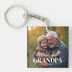Beste opa ter wereld sinds 22xx leuke foto sleutelhanger