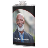 Beste opa vader vaders foto van de wereld personal heupfles (Links)